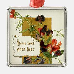 Dessin vintage ornement de pois doux rouge