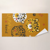Dessin Visage De Chat Léopard. Little Funny Cheeta (Serviette de bain)