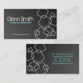 Dessinateur d'intérieurs - cartes de visite (Devant / Derrière)