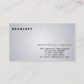 Dessinateur d'intérieurs - cartes de visite (Dos)