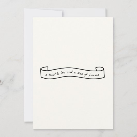 Dessiné Ensemble Faire-part de mariage Champagne (Dos)