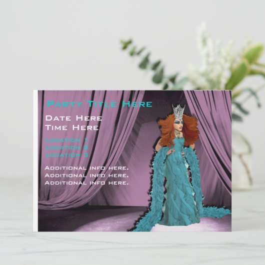 Dessiner afficher les invitations (Debout devant)