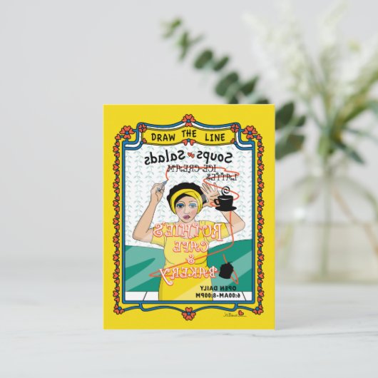 Dessinez la carte postale Line_B_ (Debout devant)