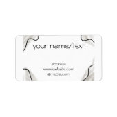 dessinez vos étiquettes d'adresse de retour logo/t (Devant)