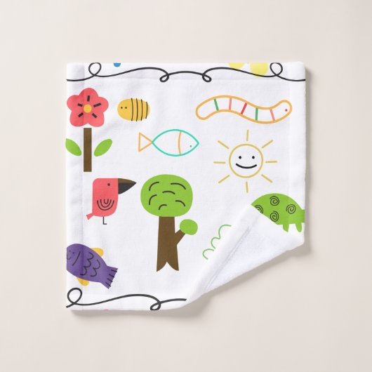 Dessins animaliers à thème (Gant de toilette)