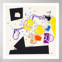 Dessins de nuit et de nuit 9 par Poster d'archives