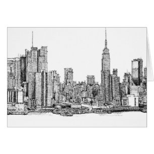 Dessins d'encre de New York