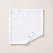 Dessins d'oiseaux Ensemble de serviettes (Gant de toilette)