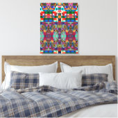 Dessins portugais toile étirée Impression (Insitu(Chambre))