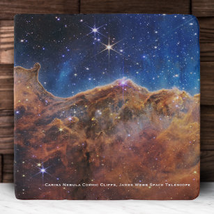 Dessous-de-plat Carina Nebula Falaises cosmiques James Webb Hi-Res