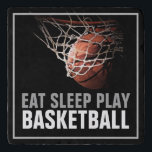Dessous-de-plat Manger Sommeil Jouer Basket-Ball Artwork Motivatio<br><div class="desc">Oeuvres de jeu populaires américaines et internationales - I Love This Game. Sports Populaires - Basketball Game Ball Image.</div>
