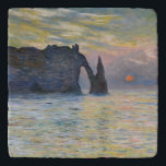 Dessous-de-plat Monet - Le Manneport, Falaise à Etretat, coucher d<br><div class="desc">The Manneport,  Cliff at Etretat,  Sunset / Etretat,  couchant du soleil - Claude Monet,  1883</div>
