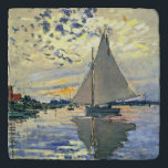 Dessous-de-plat Monet - Voilier au Petit-Gennevilliers<br><div class="desc">Claude Monet peinture,  Bateau à voile au Petit-Gennevilliers,  célèbre art</div>