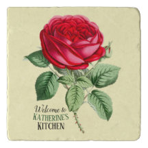Rose rouge antique personnalisable 
