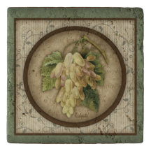 Trépied en pierre de tuile de raisins de Redoute