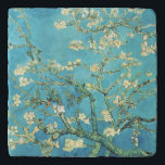 Dessous-de-plat Vincent van Gogh Blossomong Aramande<br><div class="desc">Vincent van Gogh. Arbre aux amandes de Blossomong. Branche d'amandiers en fleurs. Branches d'amande avec fleurs roses sur un arrière - plan bleu. Reproduction d'oeuvres d'art célèbres dans le domaine public.</div>