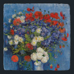 Dessous-de-plat Vincent van Gogh - Vase avec Cornflowers & Poppies<br><div class="desc">Vase avec des fleurs de Cornouailles et des pavots - Vincent van Gogh,  Huile sur toile,  1887,  Paris</div>