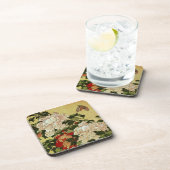 Dessous-de-verre 北 斎 Hokusai Peonies & Papillons (Côté Droit)