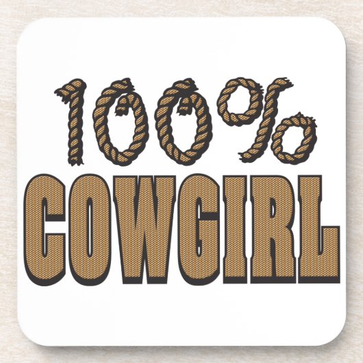 Dessous-de-verre 100% Cowgirl (Devant)
