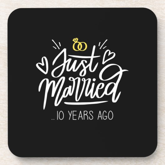 Dessous-de-verre | 10e anniversaire du Mariage (Devant)