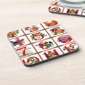 Dessous-de-verre 12 Jours De Caillot De Noël Imprimer Cadeaux (Côté gauche)