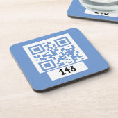 Dessous-de-verre 143 message secret de code QR, décodez-le, dites-l (Côté gauche)