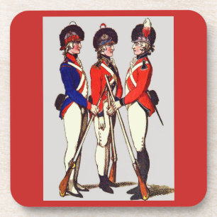 Dessous-de-verre 1803 tirage de soldats volontaires de Londres