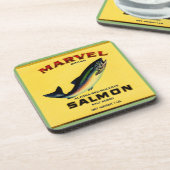 Dessous-de-verre 1930s Marvel saumon peut étiquette (Côté gauche)
