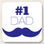 Dessous-de-verre #1 Papa Blue Mustache (Devant)