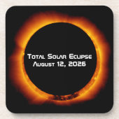 Dessous-de-verre 2026 Total Solar Eclipse (Devant)