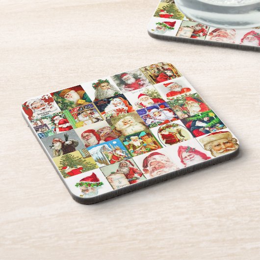 Dessous-de-verre 25 Santas Différents Version 3 (Côté gauche)
