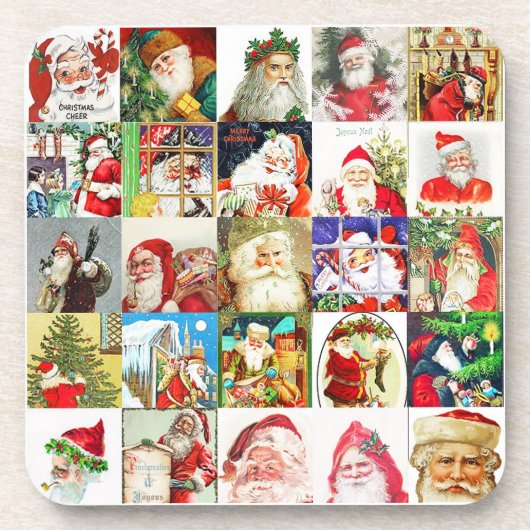 Dessous-de-verre 25 Santas Différents Version 3 (Devant)