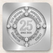 Dessous-de-verre 25e anniversaire de Mariage (Devant)