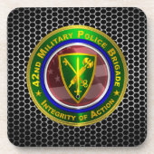 Dessous-de-verre 42e brigade de police militaire "Intégrité de l'ac (Devant)