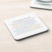 Dessous-de-verre 43 Drôle Pièce de conversation pour les expression (Côté gauche)