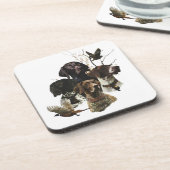 Dessous-de-verre 4 Couleurs de pointeur germanophones (Côté gauche)