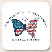 Dessous-de-verre 4 juillet Beverage papillon (Devant)