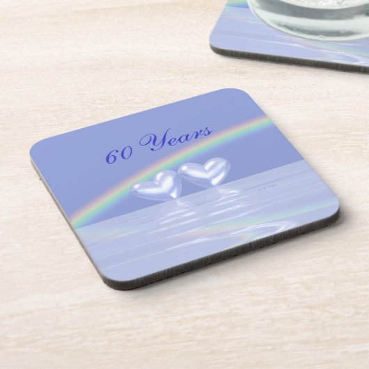 Dessous-de-verre 60e anniversaire Coeurs de diamants (Côté gauche)