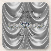 Dessous-de-verre 60e anniversaire du Mariage Diamond Heart (Devant)