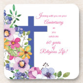 Dessous-de-verre 60e Anniversaire, Nun, Religious Life Cross (Devant)