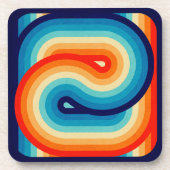 Dessous-de-verre 70s Double Wave (Devant)