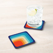 Dessous-de-verre 70s Square Rainbow (Côté Droit)