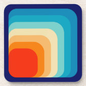 Dessous-de-verre 70s Square Rainbow (Devant)