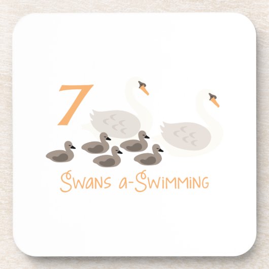 Dessous-de-verre 7 Swans a Swimming (Devant)
