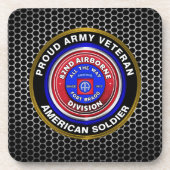 Dessous-de-verre 82e division aéroportée Vétéran (Devant)