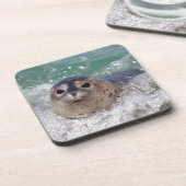 Dessous-de-verre A baby seal surfing (Côté gauche)