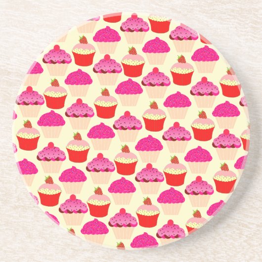 Dessous de verre à boisson en grès Cupcake (Devant)