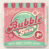 Dessous de verre à bulles à dos de liège (Devant)