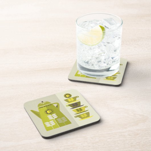 Dessous de verre À Café Du Milieu Du Siècle (Côté Droit)
