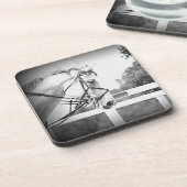 Dessous de verre à cheval gris (Côté gauche)